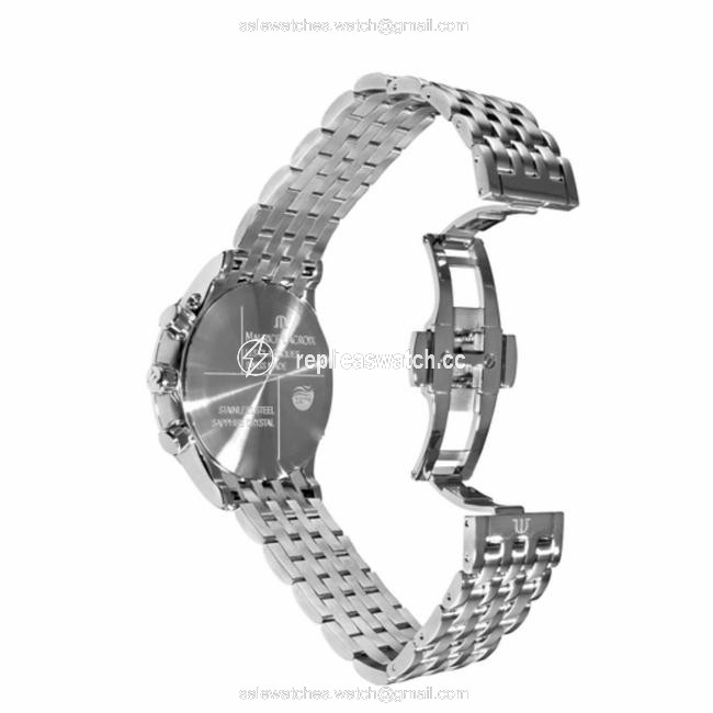 Maurice Lacroix Silver Lc1008-ss002-330-1 Mens Les Classiques Quartz Watch Maurice Lacroix Silver Lc1008-ss002-330-1 Mens Les Classiques Quartz Watch