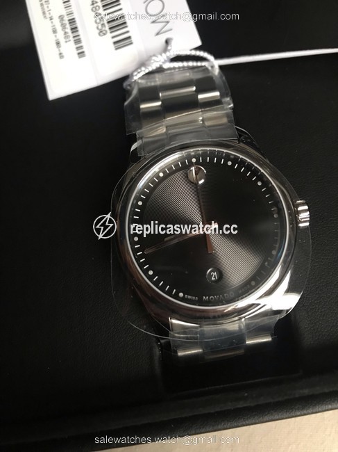 Movado Silver Mens Museum Sportivo 40mm Watch Movado Silver Mens Museum Sportivo 40mm Watch
