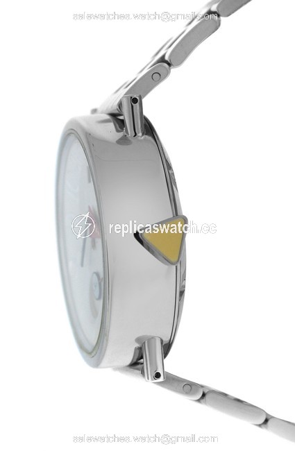 Alain Silberstein Silver Mens Bodoni Power Reserve Limited Ed 37mm Watch Alain Silberstein Silver Mens Bodoni Power Reserve Limited Ed 37mm Watch