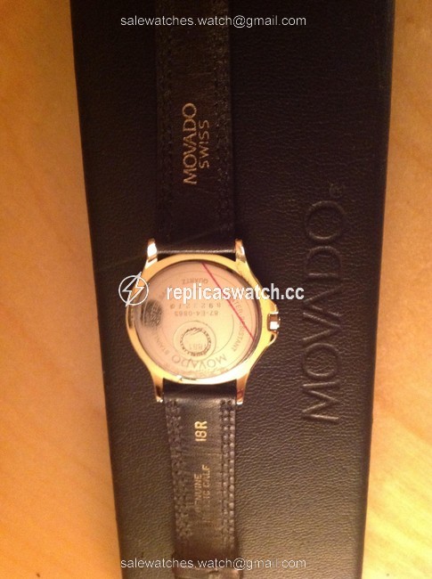 Movado Black & Gold Museum Swiss Watch Movado Black & Gold Museum Swiss Watch