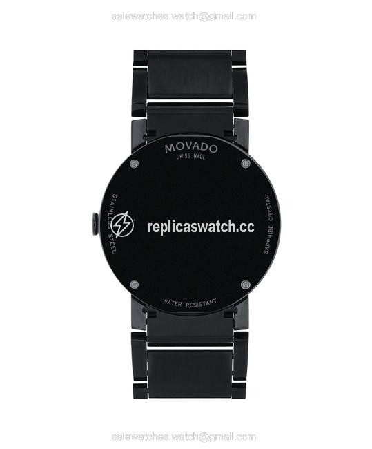 Movado Black Sapphire Pvd Bracelet Mens 0606307 Watch Movado Black Sapphire Pvd Bracelet Mens 0606307 Watch