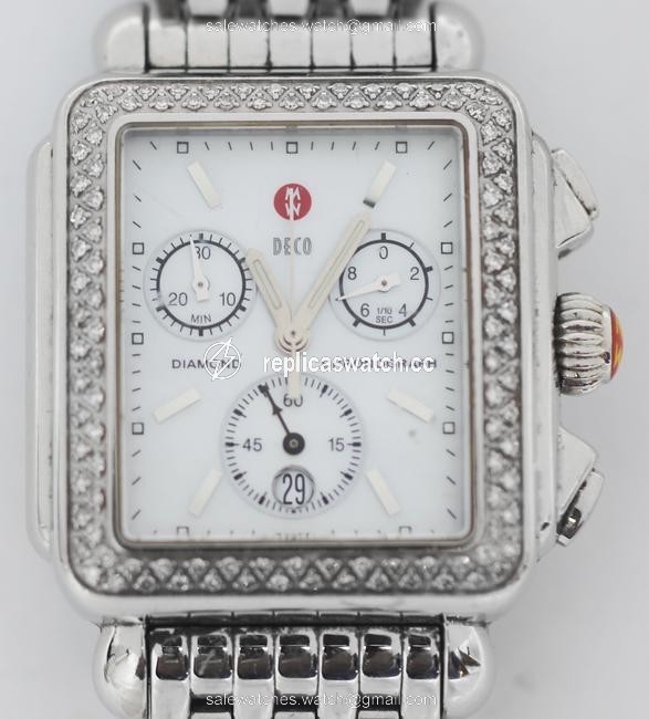 Michele Deco Day Diamond Ladies 33mm Watch Michele Deco Day Diamond Ladies 33mm Watch