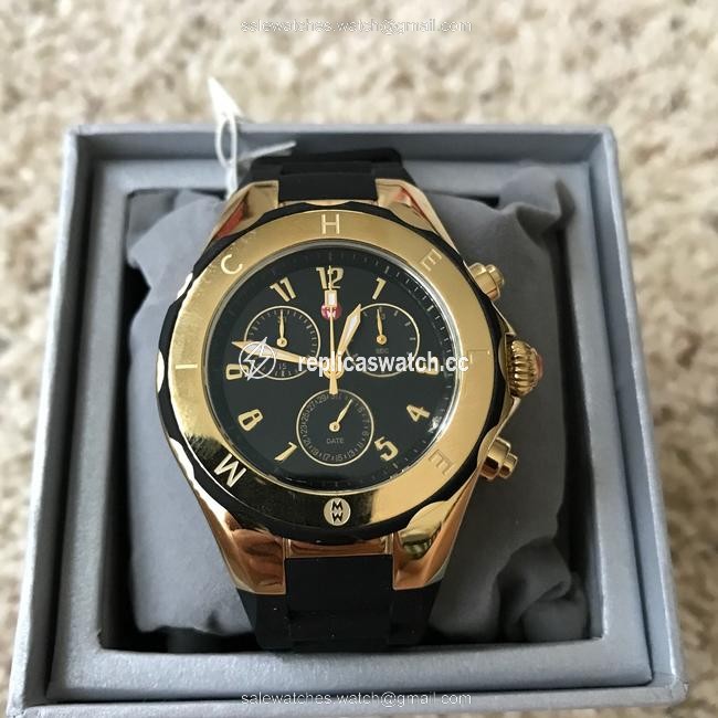 Michele Black Jelly Tahitian Bean Watch Michele Black Jelly Tahitian Bean Watch