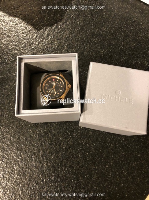 Michele Rose Gold/Black Watch Michele Rose Gold/Black Watch
