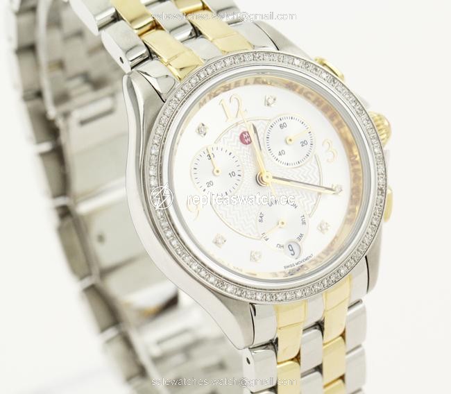 Michele Multicolor Diamond Belmore Watch Michele Multicolor Diamond Belmore Watch