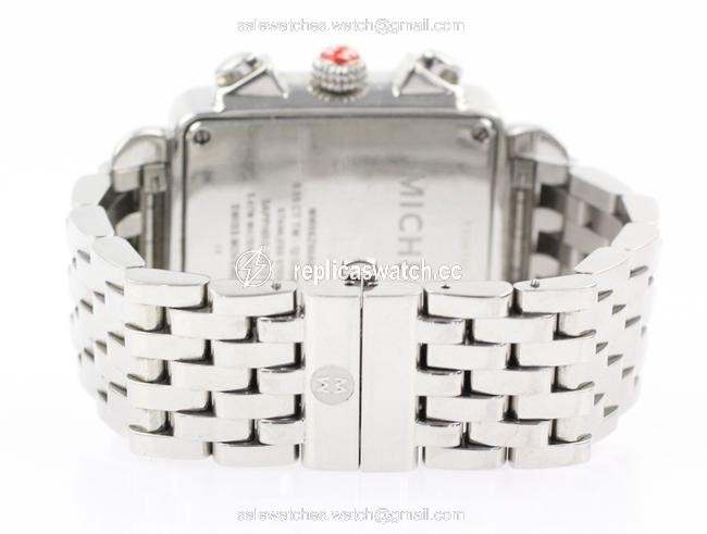 Michele Silver XL Diamond Deco Watch Michele Silver XL Diamond Deco Watch