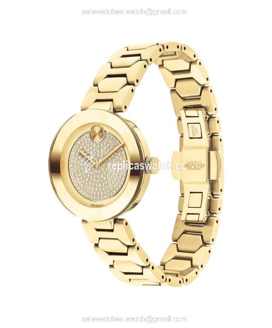 Movado Gold Tone Mid-size Yellow Ion-plated Dial Ladies (3600492 Watch Movado Gold Tone Mid-size Yellow Ion-plated Dial Ladies (3600492 Watch