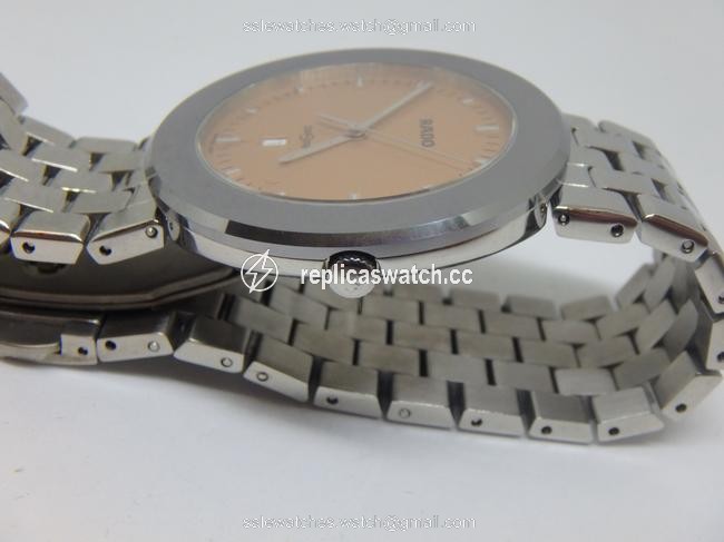 Rado Tungsten/Steel and Salmon " Diastar " Quartz Uni-sex Watch Rado Tungsten/Steel and Salmon " Diastar " Quartz Uni-sex Watch
