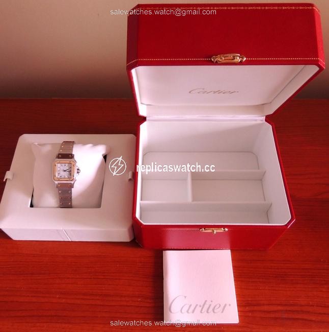 Cartier White Box Santos 18k Yellow Gold/Ss 23mm Watch Cartier White Box Santos 18k Yellow Gold/Ss 23mm Watch