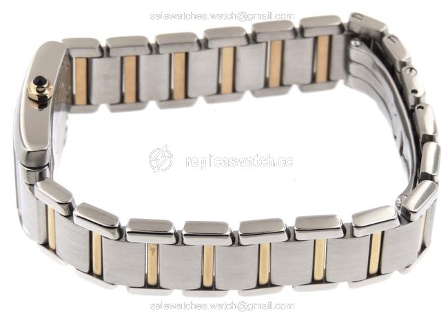 Cartier White Box Mint Ladies Tank Francaise 18k/Ss 2384 Date 20mm P Watch Cartier White Box Mint Ladies Tank Francaise 18k/Ss 2384 Date 20mm P Watch