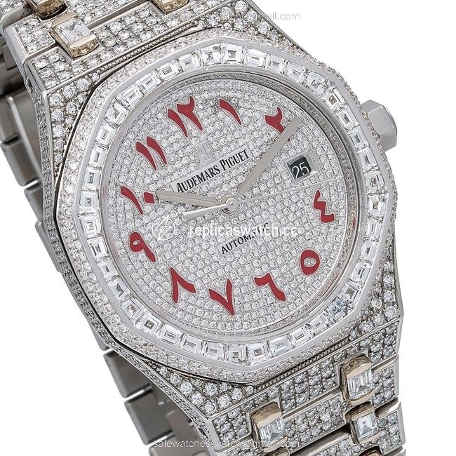 Audemars Piguet Royal Oak Selfwinding 15400st 41mm White Diamond Dial Watch Audemars Piguet Royal Oak Selfwinding 15400st 41mm White Diamond Dial Watch