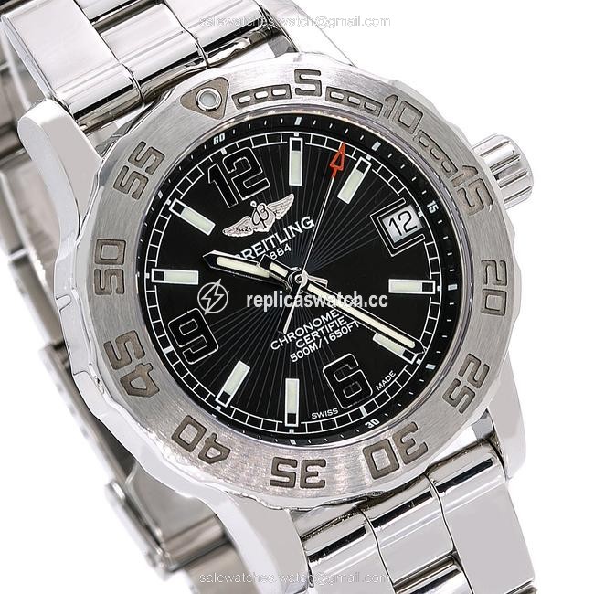 Breitling Black and Silver Colt A77387 33mm Dial Womens Watch Breitling Black and Silver Colt A77387 33mm Dial Womens Watch