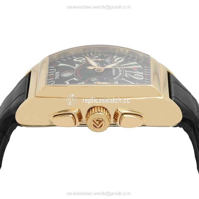 Franck Muller Yellow Gold and Black Conquistador 8001cc 40mm Dial Watch Franck Muller Yellow Gold and Black Conquistador 8001cc 40mm Dial Watch