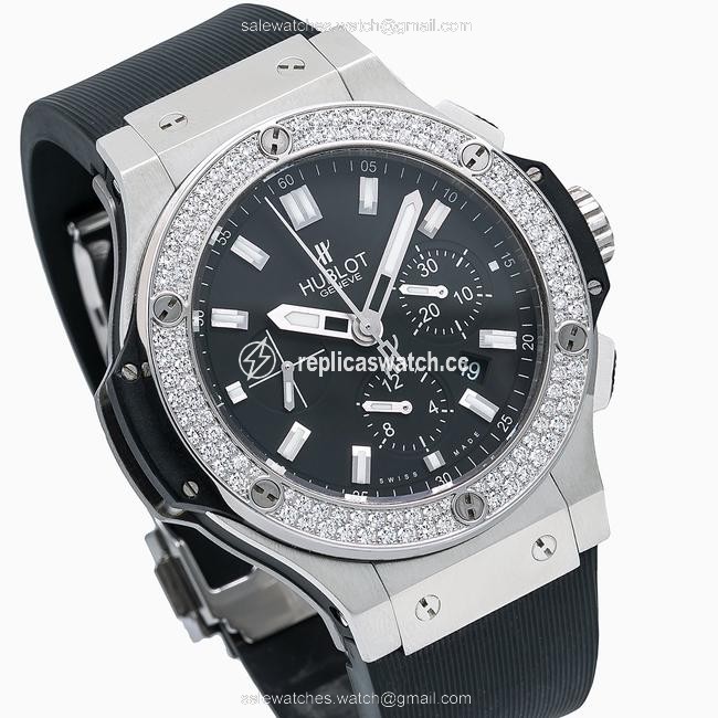 Hublot Black Big Bang 301.sm.1770.rx 44mm Dial with 1.25 Ct Diamonds Watch Hublot Black Big Bang 301.sm.1770.rx 44mm Dial with 1.25 Ct Diamonds Watch