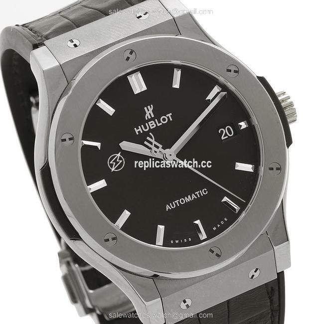 Hublot Black and Titanium Classic Fusion Racing Grey 511.nx.7071.lr 45mm Dial Watch Hublot Black and Titanium Classic Fusion Racing Grey 511.nx.7071.lr 45mm Dial Watch