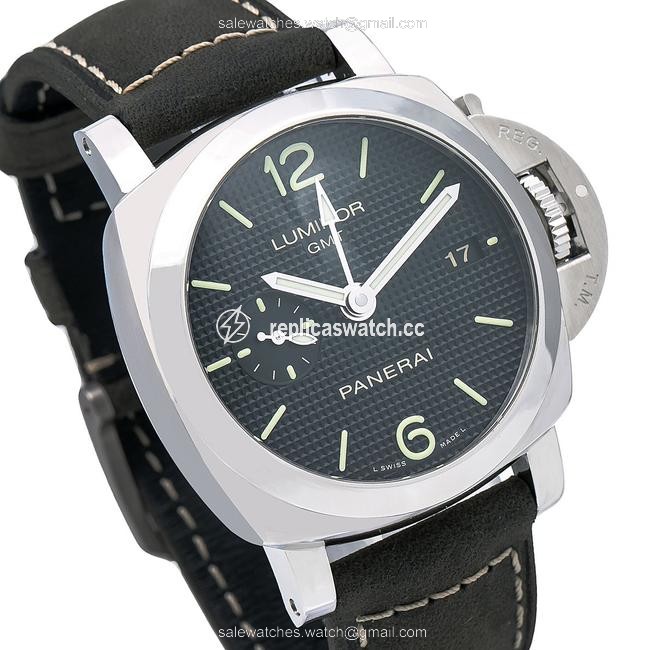 Panerai Black Luminor 1950 3 Days Gmt Pam00535 42mm Dial Watch Panerai Black Luminor 1950 3 Days Gmt Pam00535 42mm Dial Watch
