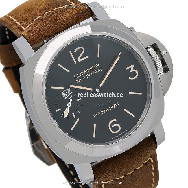 Panerai Black and Brown Special Editions Pam00541 44mm Dial with Calf Skin Watch Panerai Black and Brown Special Editions Pam00541 44mm Dial with Calf Skin Watch