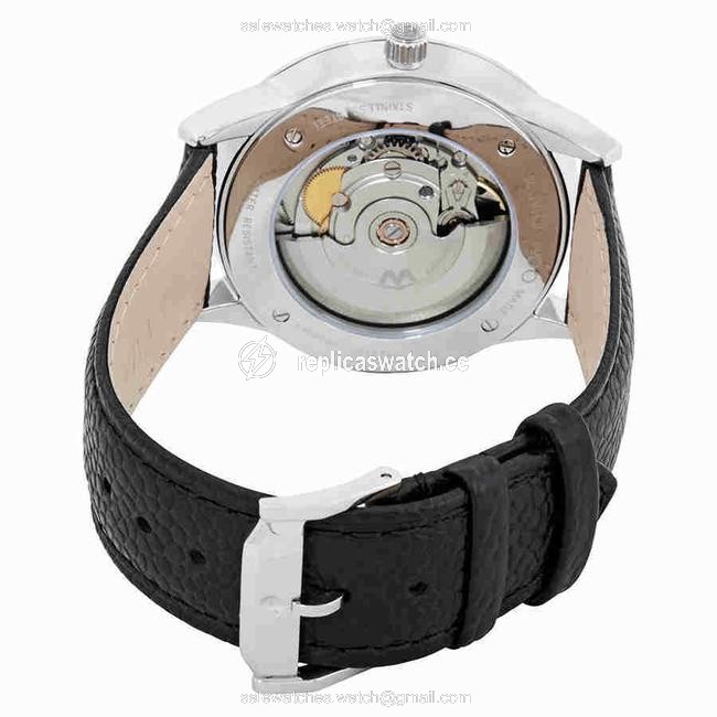 Movado Blue Black 1881 Date Dial Mens Leather Watch Movado Blue Black 1881 Date Dial Mens Leather Watch