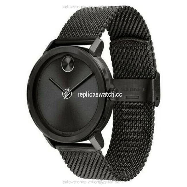 Movado Black 3600261 Bold Stainless Steel Mens Mesh Watch Movado Black 3600261 Bold Stainless Steel Mens Mesh Watch