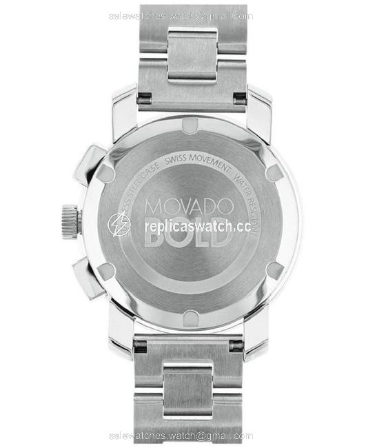 Movado Silver Bold 3600356 Chronograph Sunray Dial Tone Watch Movado Silver Bold 3600356 Chronograph Sunray Dial Tone Watch