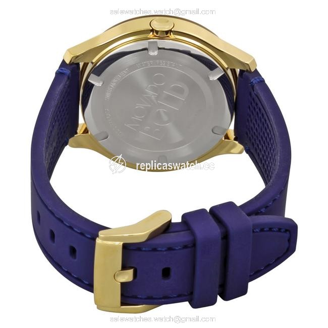 Movado Gold Blue Gold-tone Silicone Ladies Watch Movado Gold Blue Gold-tone Silicone Ladies Watch