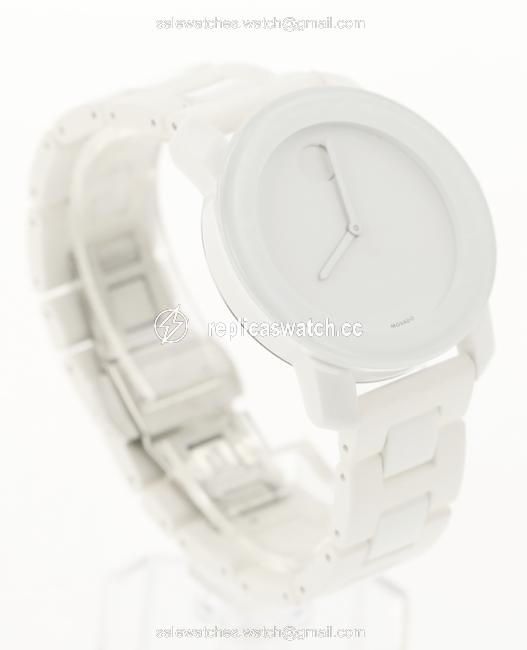 Movado White Bold Round Dial Bracelet Watch Movado White Bold Round Dial Bracelet Watch