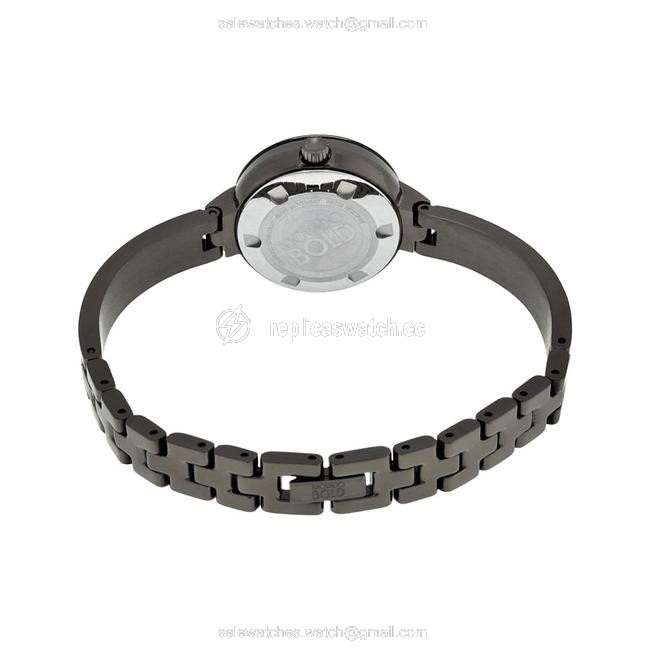 Movado Bold Crystal Marker Gunmetal Plated Bangle Ladies Watch Movado Bold Crystal Marker Gunmetal Plated Bangle Ladies Watch