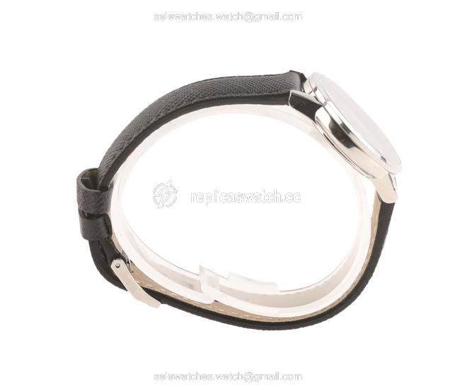 Movado Black Museum Ladies Leather Watch Movado Black Museum Ladies Leather Watch