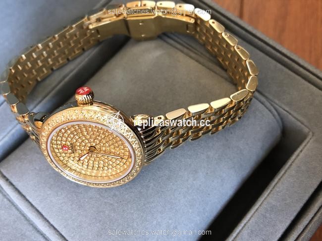 Michele Gold Flash-sale Rare Serein 12 Watch Michele Gold Flash-sale Rare Serein 12 Watch