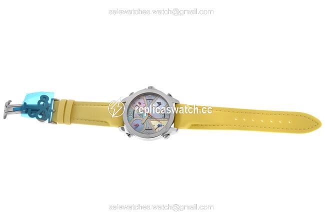 Jacob & Co. Silver Unisex Five 5 Time Zone Jcm-23da Diamond Steel 40mm Watch Jacob & Co. Silver Unisex Five 5 Time Zone Jcm-23da Diamond Steel 40mm Watch