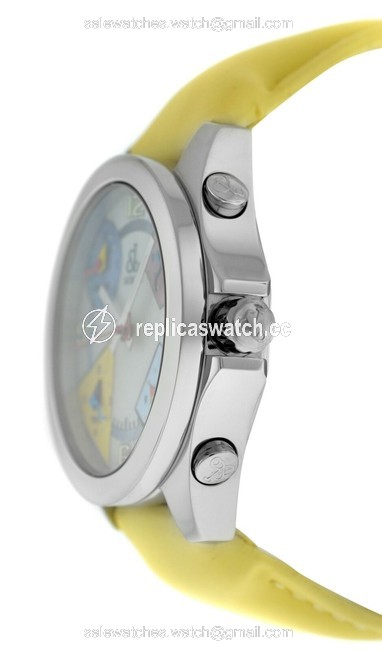 Jacob & Co. Silver Unisex Five 5 Time Zone Jcm-24 Stainless Steel 40mm Watch Jacob & Co. Silver Unisex Five 5 Time Zone Jcm-24 Stainless Steel 40mm Watch