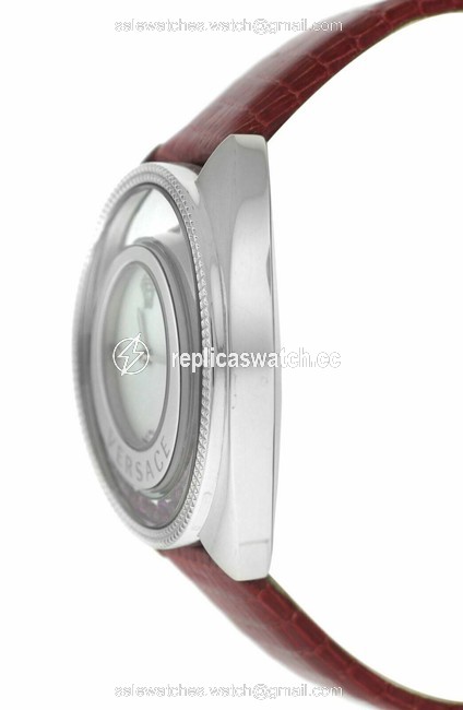 Versace Silver New Destiny Spirit 86q971md497 S800 Floating Crystals 38mm Watch Versace Silver New Destiny Spirit 86q971md497 S800 Floating Crystals 38mm Watch