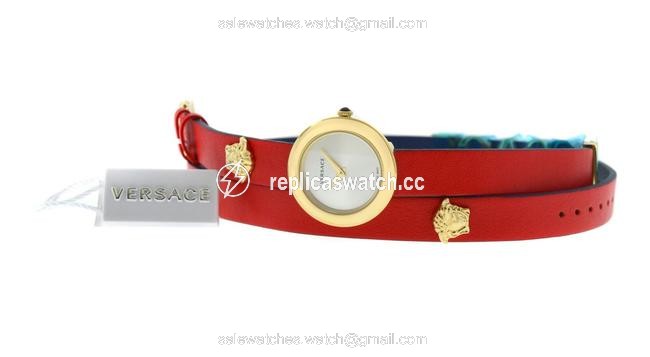 Versace Gold New V-flare Vebn00418 Steel Wrap Around Bracelet Quartz Watch Versace Gold New V-flare Vebn00418 Steel Wrap Around Bracelet Quartz Watch