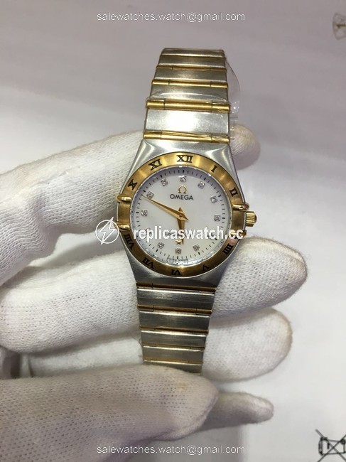 Omega Steel 18k Yellow Gold Constellation Quartz Watch Omega Steel 18k Yellow Gold Constellation Quartz Watch