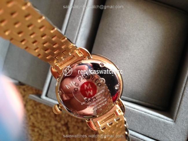 Michele Gold Serein 12 Mop and Diamond Watch Michele Gold Serein 12 Mop and Diamond Watch