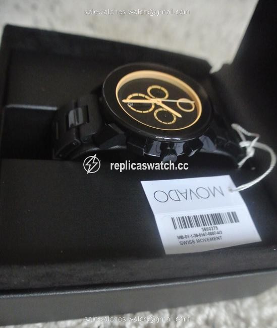 Movado Black Bold Dial Chronograph Mens Watch Movado Black Bold Dial Chronograph Mens Watch
