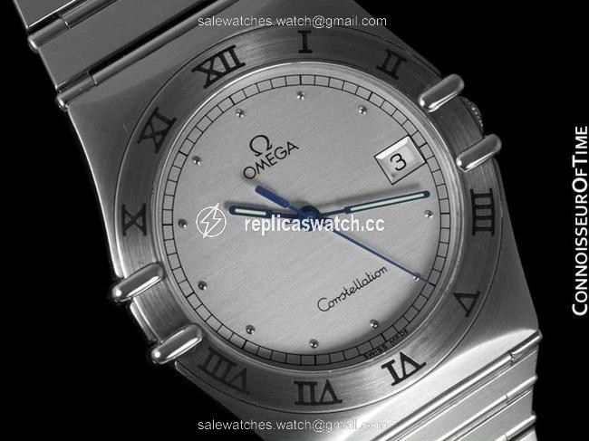 Omega Silver Constellation Mens Bracelet Quartz Date 35mm - Brushed Watch Omega Silver Constellation Mens Bracelet Quartz Date 35mm - Brushed Watch