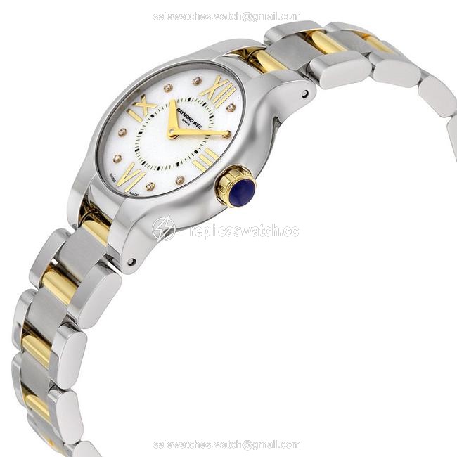 Raymond Weil Silver/Gold Noemia Two-tone Mother Of Pearl Diamond Ladies Watch Raymond Weil Silver/Gold Noemia Two-tone Mother Of Pearl Diamond Ladies Watch