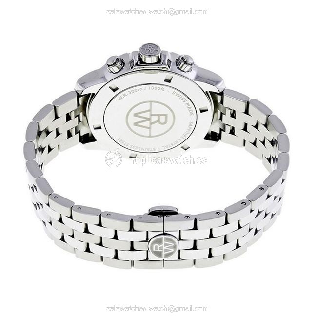Raymond Weil Silver Blue Tango Chronograph Stainless Steel Dial Mens Bracelet Watch Raymond Weil Silver Blue Tango Chronograph Stainless Steel Dial Mens Bracelet Watch
