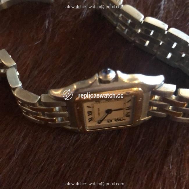 Cartier Gold Silver Ivory Panth¨¨re De 18k and Ss Watch Cartier Gold Silver Ivory Panth¨¨re De 18k and Ss Watch