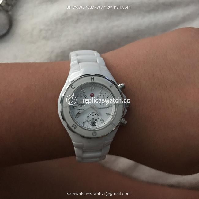 Michele White Jelly Tahitian Bean Watch Michele White Jelly Tahitian Bean Watch