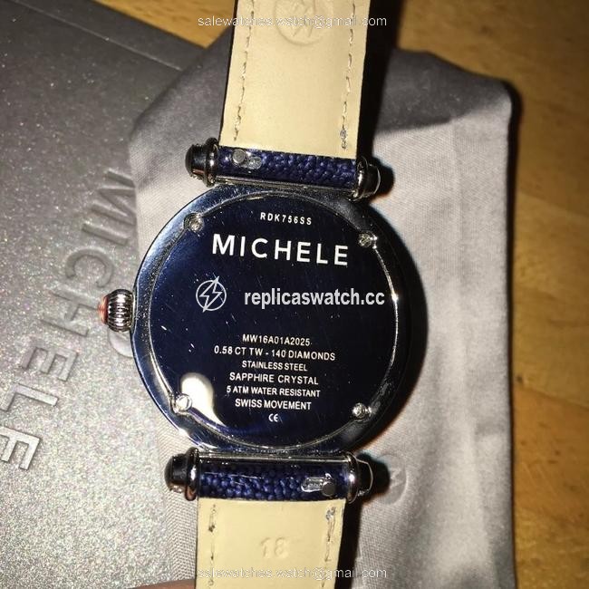 Michele Mother Of Pearl caber Diamond 38mm Watch Michele Mother Of Pearl caber Diamond 38mm Watch