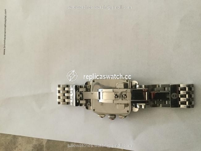 Michele Silver Diamond Deco Watch Michele Silver Diamond Deco Watch