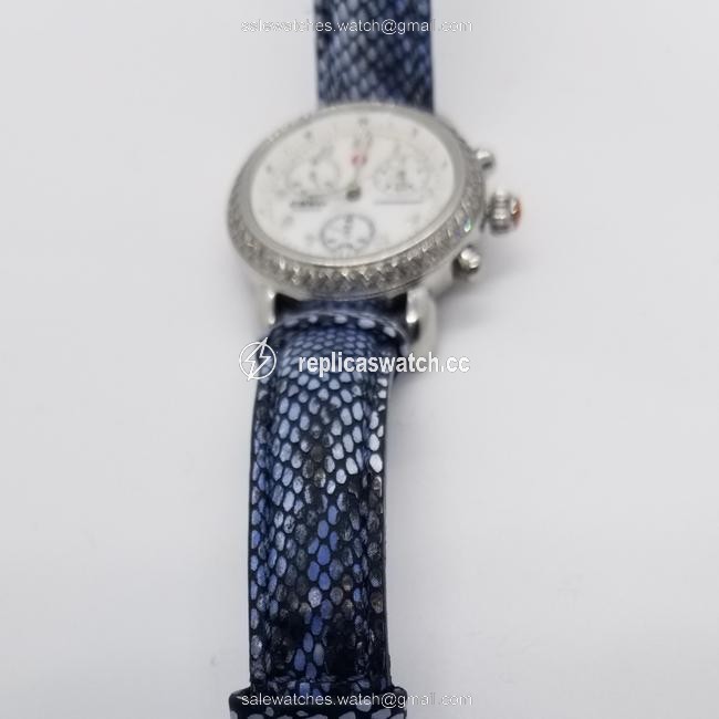 Michele Black Csx Chronograph Diamond Band Bracelet Watch Michele Black Csx Chronograph Diamond Band Bracelet Watch