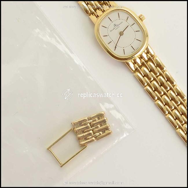 Baume & Mercier Gold Rdc11399- 18k Link Wristwatch Watch Baume & Mercier Gold Rdc11399- 18k Link Wristwatch Watch