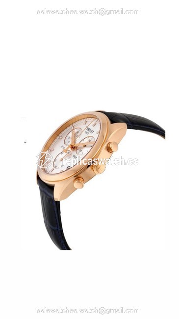 Tissot Rose Gold and Black Pr100 Chronograph Silver Dial Mens Watch Tissot Rose Gold and Black Pr100 Chronograph Silver Dial Mens Watch
