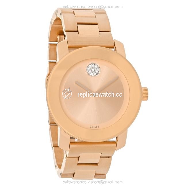 Movado Rose Gold Stainless Bracelet Crystal Dot Midsize Womens 3600086 Watch Movado Rose Gold Stainless Bracelet Crystal Dot Midsize Womens 3600086 Watch