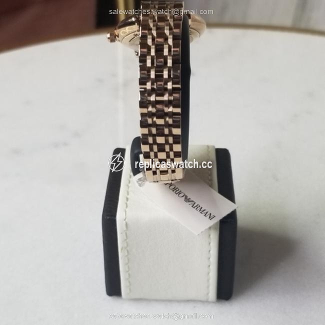 Emporio Armani Rose Gold Womens Pastel Pink Stainless Steel Watch Emporio Armani Rose Gold Womens Pastel Pink Stainless Steel Watch
