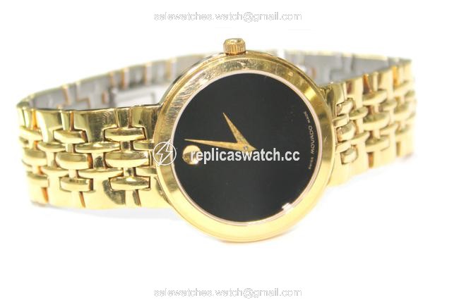 Movado Yellow Classic Black Dial Mens Watch Movado Yellow Classic Black Dial Mens Watch