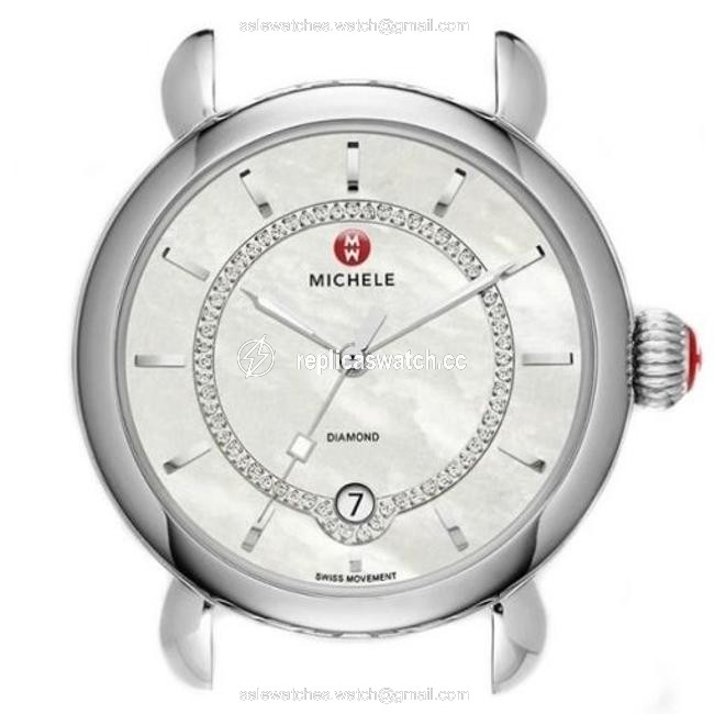 Michele Silver Csx Elegance Womens Mother Of Pearl Diamond Head Mw03t00a0963 Watch Michele Silver Csx Elegance Womens Mother Of Pearl Diamond Head Mw03t00a0963 Watch
